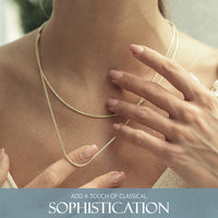 KISPER 18k Gold over 925 Sterling Silver Italian 1.5mm Rope Chain Necklace w/ Lobster Clasp
