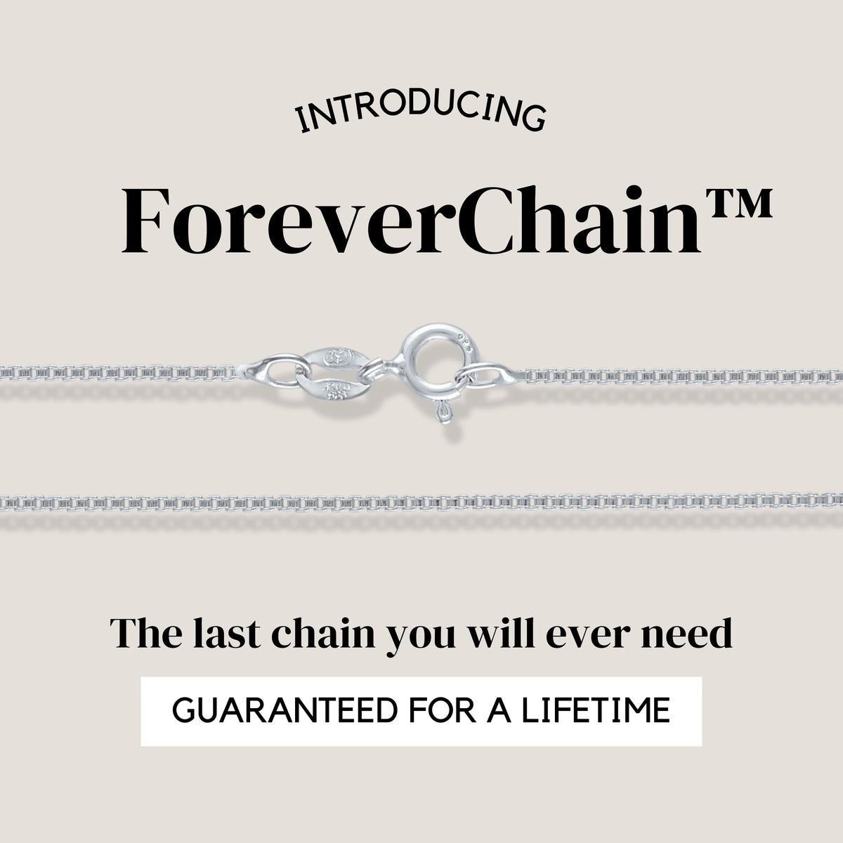 KISPER 925 Sterling Silver 1mm Italian Box Chain Necklace w/ Spring Ring Clasp