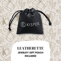 KISPER Gold Herringbone Necklace for Women 3mm Plated 925 Sterling Silver