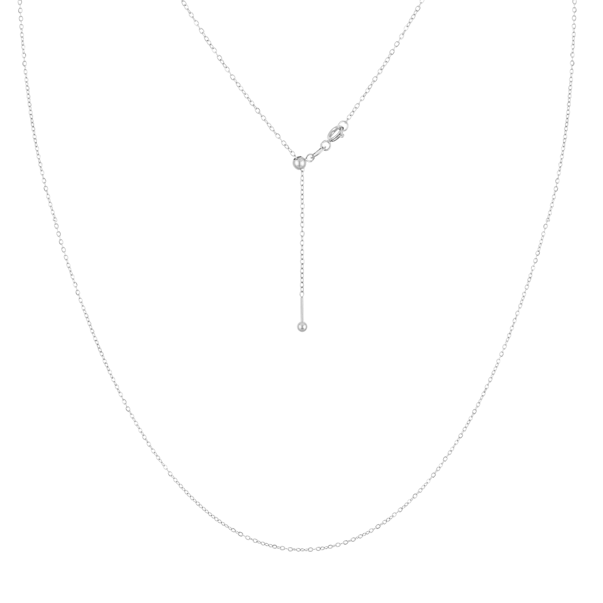 KISPER Adjustable Gold Chain Necklace for Women 1mm Cable Snake Box Slider