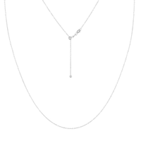 KISPER Adjustable Gold Chain Necklace for Women 1mm Cable Snake Box Slider